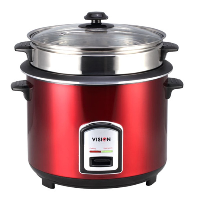 VISION Rice Cooker 3 L REL-40-06 SS Red (Double Pot)