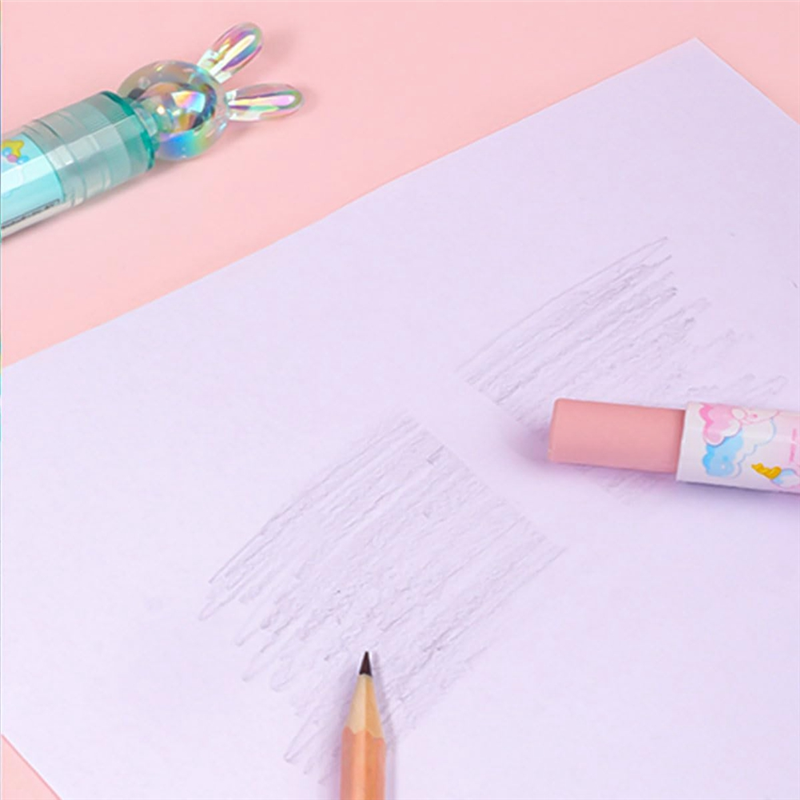 Rabbit Erasers, Cute Erasers Erasers for Kids Erasers Kawaii Erasers Lipstick Eraser Retractable Eraser Easy Install. 