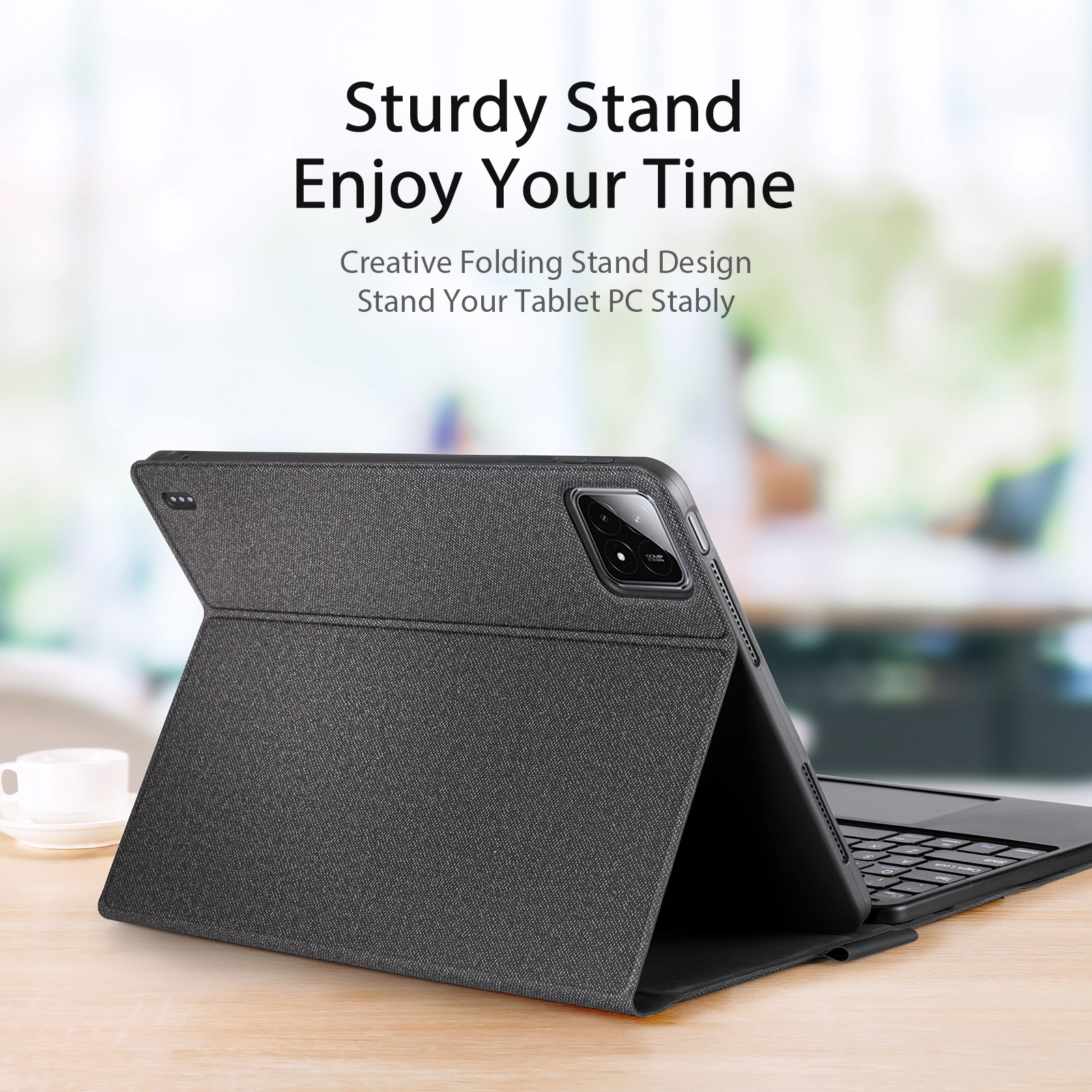 DUX DUCIS TK Series Bluetooth Keyboard Leather Case with Touchpad For Xiaomi Pad 6S Pro. 