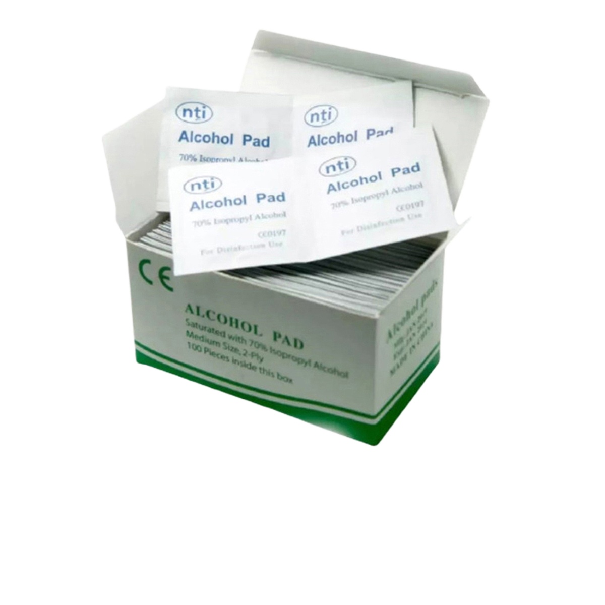 NTI Alcohol Pad Swabs  Disinfectant  Wipes - 100 Pcs