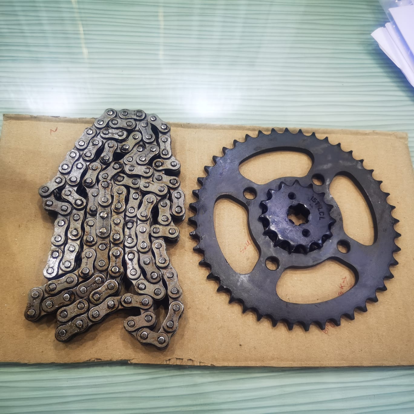 Chain Sprocket Set Bajaj-Pulsar 150 Single Disc all model. 