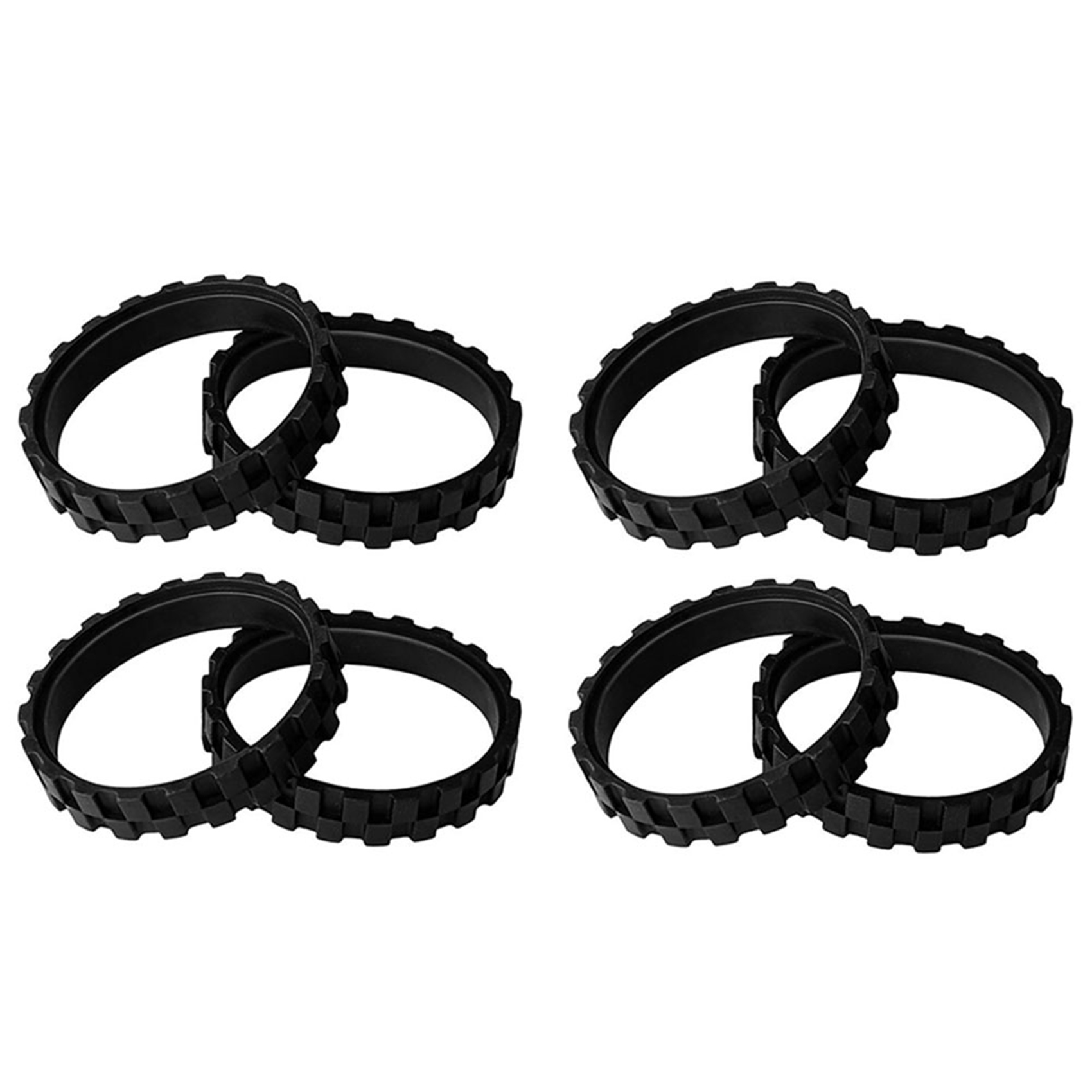 8Pcs TIRES Wheels for Series 500 600 700 800 900 for S5 Max S6 MaxV Robot Vacuum Cleaner Parts