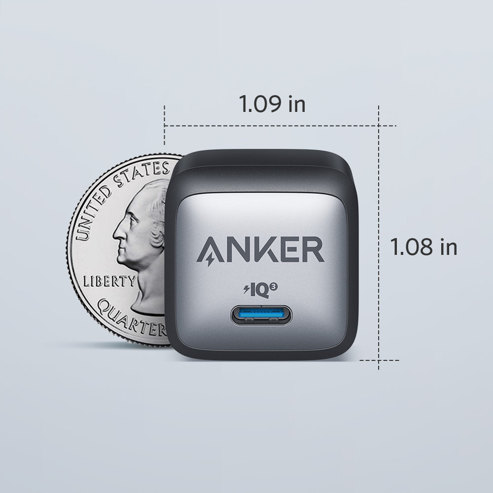 Anker 711 Charger Nano II 30W is a USB C Charger with Anker Nano II 30W Fast Charger Adapter, GaN II Compact Charger
