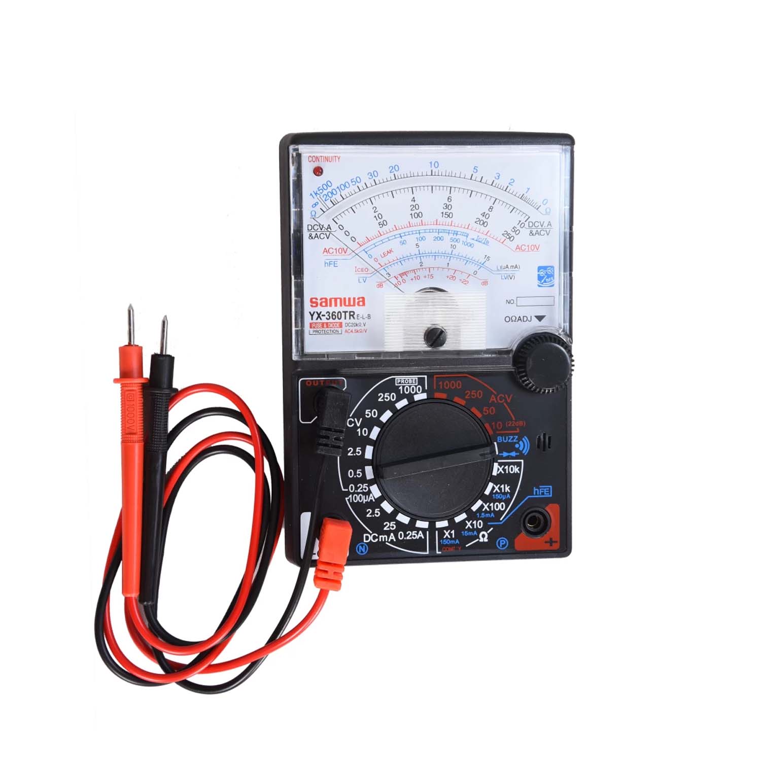 Yx-360tr N Analogue Multimeter AC DC Volt Ohm Current Testing Fuse Diode Protection Multitester. 