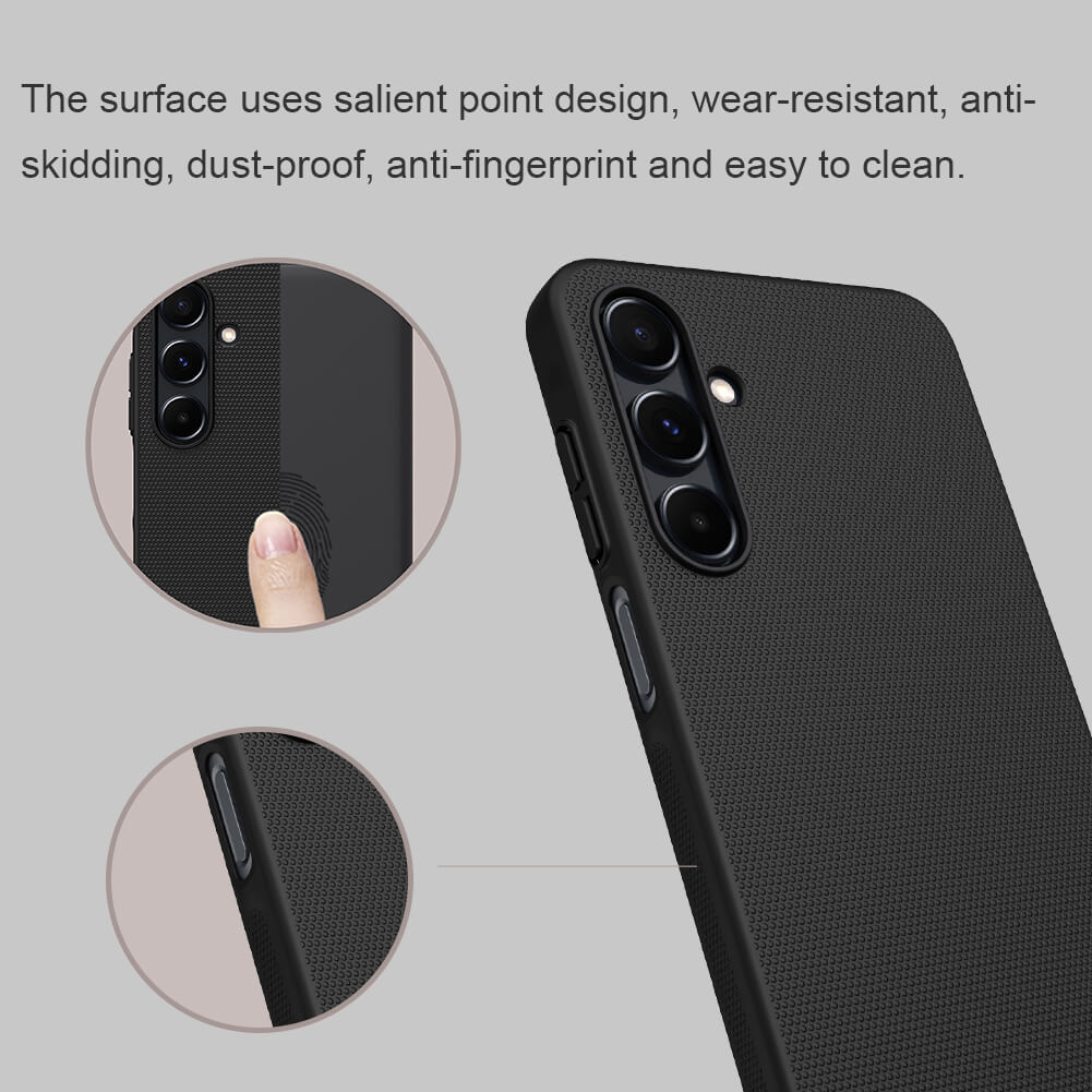 Nillkin / Galaxy A16 5G / Super Frosted Shield Matte cover case for Samsung Galaxy A16 5G Smartphone Back Case Cover - Black. 