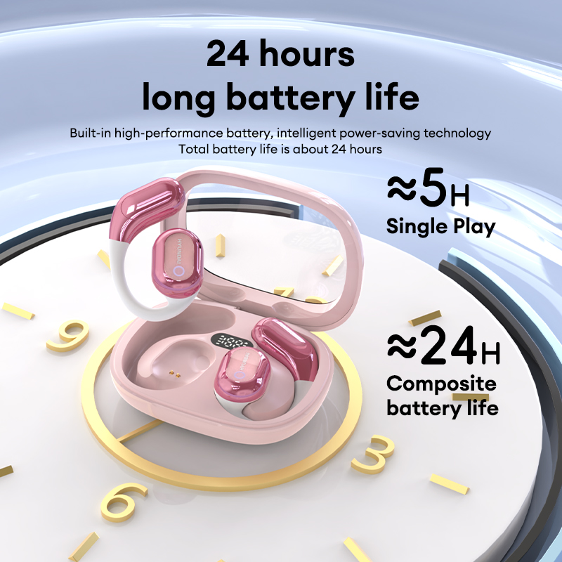 HYUNDAI HY-Y16 AI Headphones OWS Wireless Smart Earphones Cross-language communication Earbuds For Translating Recording Work. 