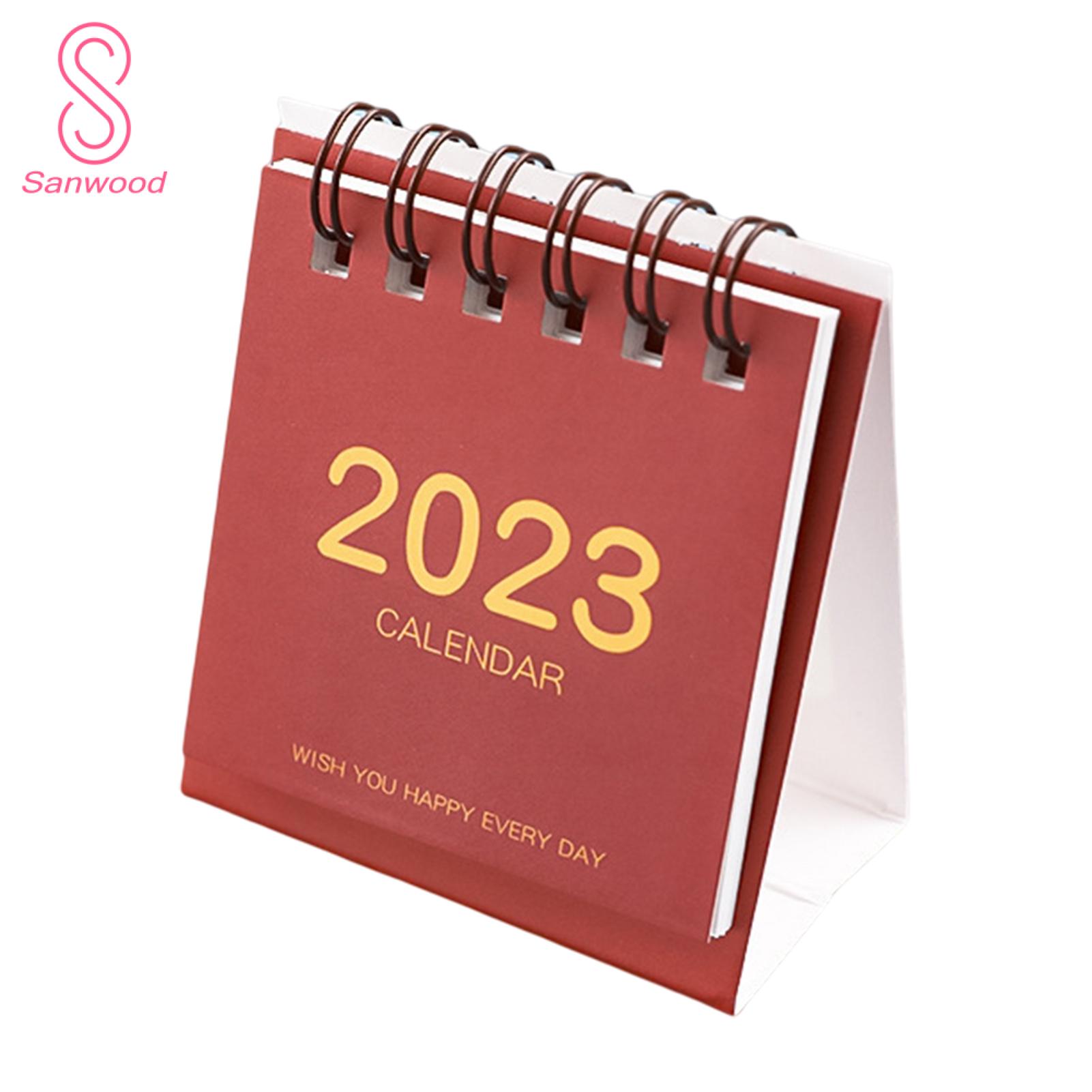 Desktop Calendar Minimalist July 2022 to December 2023 Mini Desk Calendar