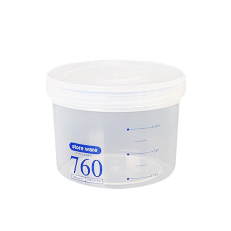 【happy one】Plastic Sealed Cans Kitchen Box Transparent Food Canister Keep Fresh Jar Container Space-saving Fridge box. 