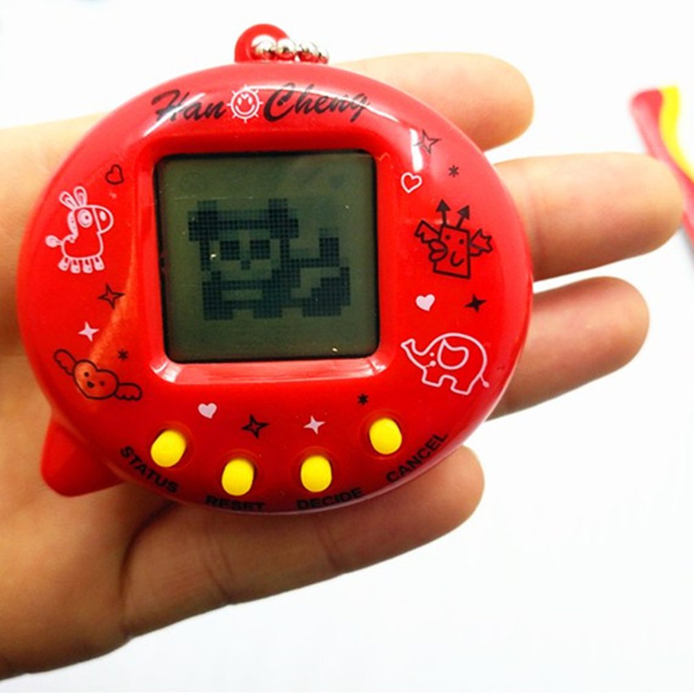 Mini Electric Intelligence Developmental Electronic Game Machine Virtual Pet Egg Shaped Video Game Console. 