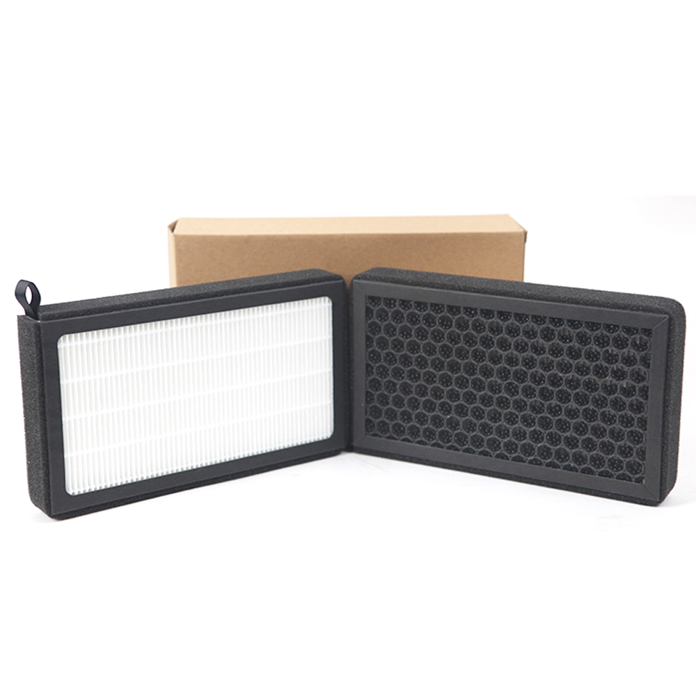 Vehicle HEPA Activated Carbon Filter CN95 Cabin Air Filter Air Filter Screen Replaceable Air Filter Car Accessories Compatible With Model3 / X. 