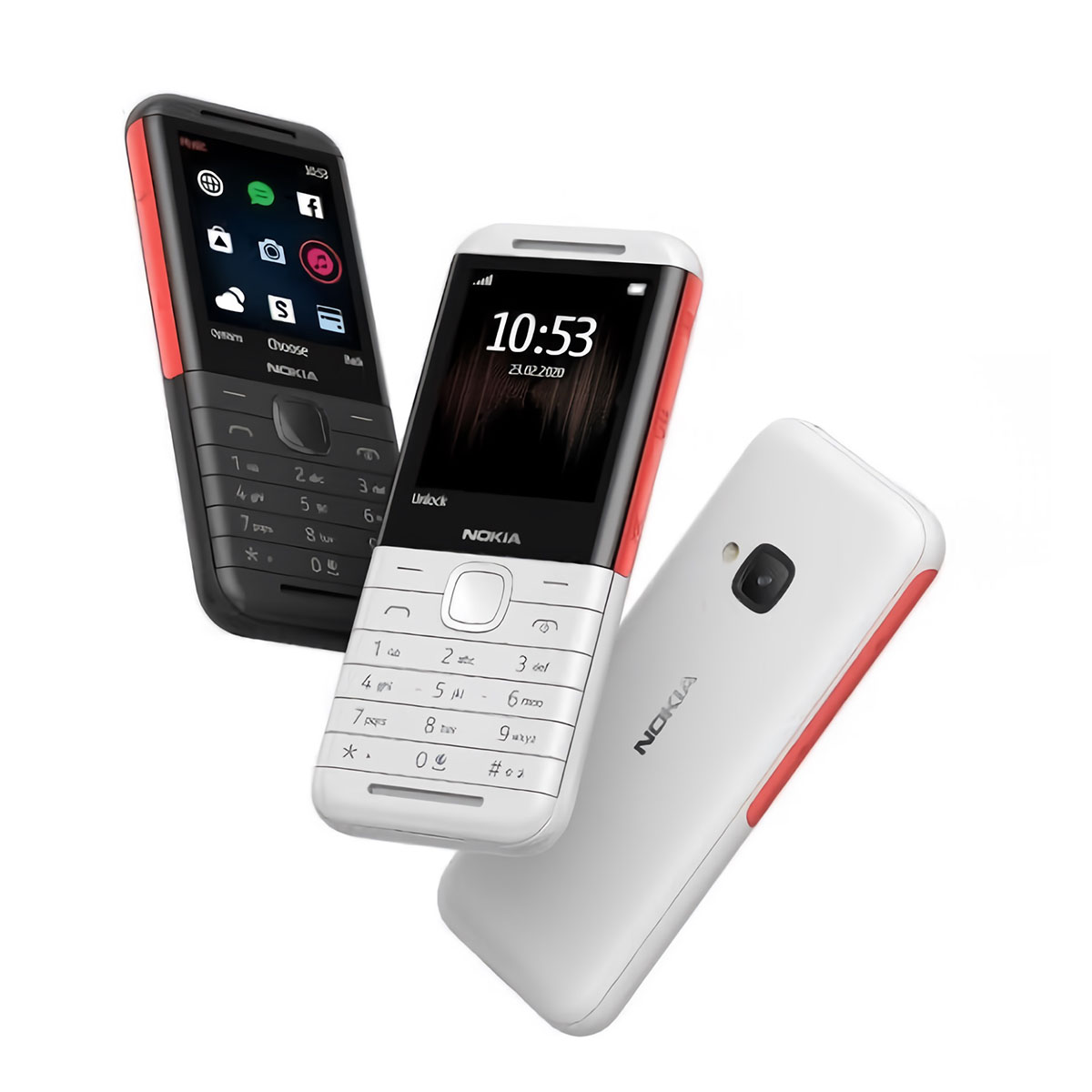 NOKIA 5310 (2020) DUAL SIM WHITE RED COMBINATION. 