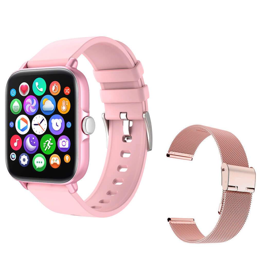 Y22 smartwatch new Bluetooth call heart rate, blood pressure, sleep monitoring message reminder, weather, exercise, and step counting. 