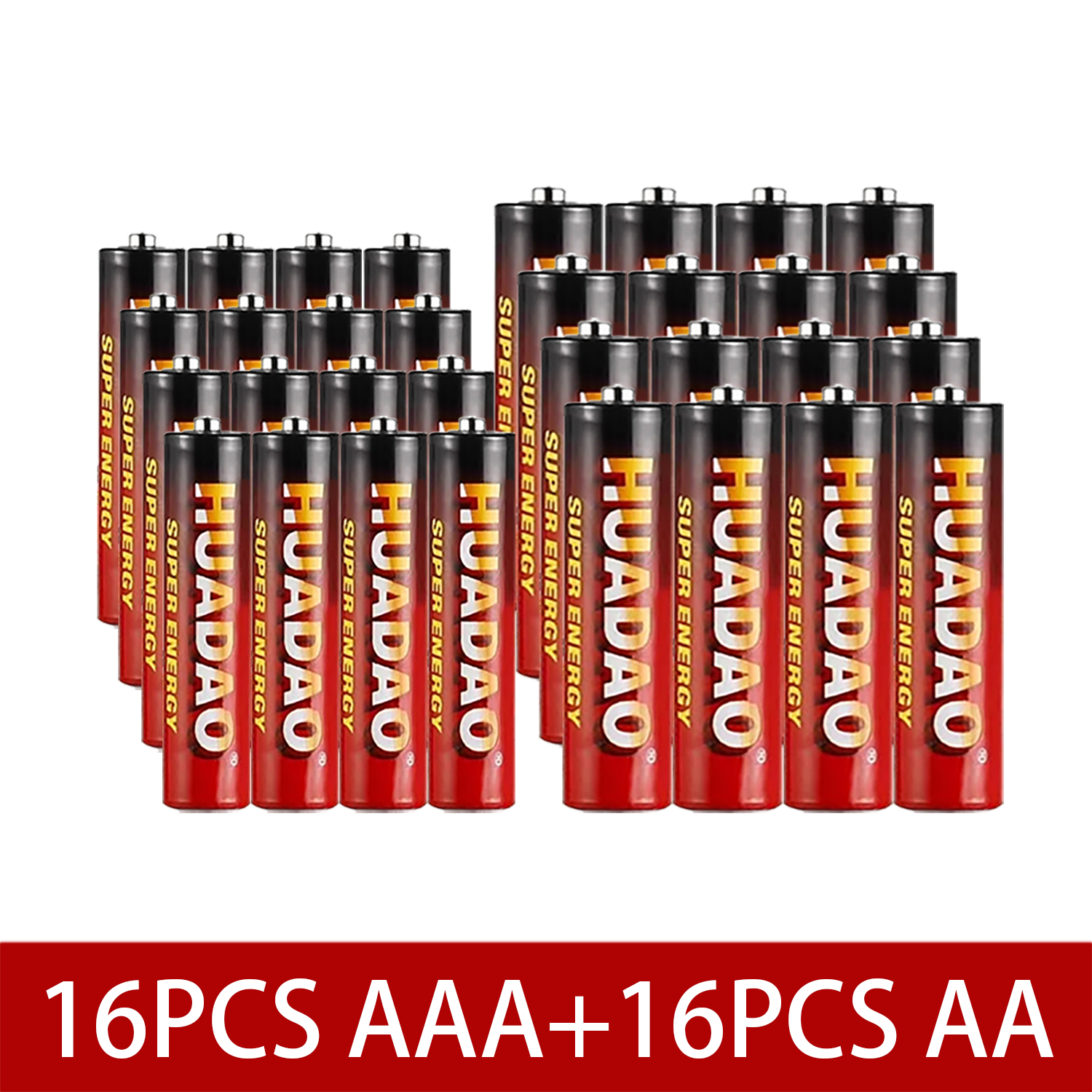 Huadao 1.5V AA AAA Disposable Alkaline Dry Battery for Led Light Toy Mp3 Camera Flash Razor CD Player Wireless Mouse Keyboard. 