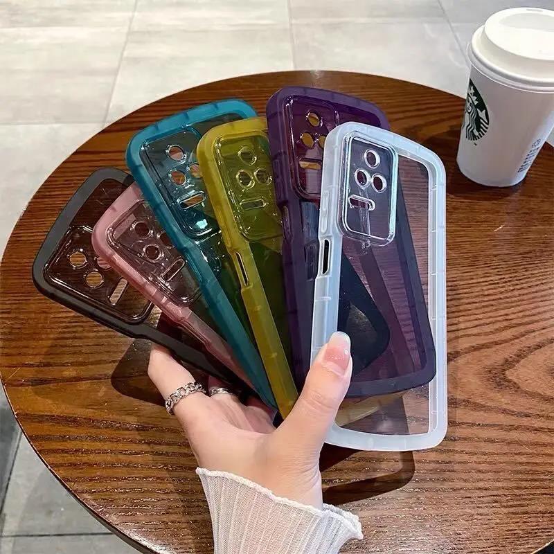 Circle Camera Cover For Xiaomi Poco F4 F3 F2 Pro X4 GT F4 GT Pohappyco M3 Pro X3 NFC Pro 5G Shockproof Bumper Soft Cover Phone Cases. 