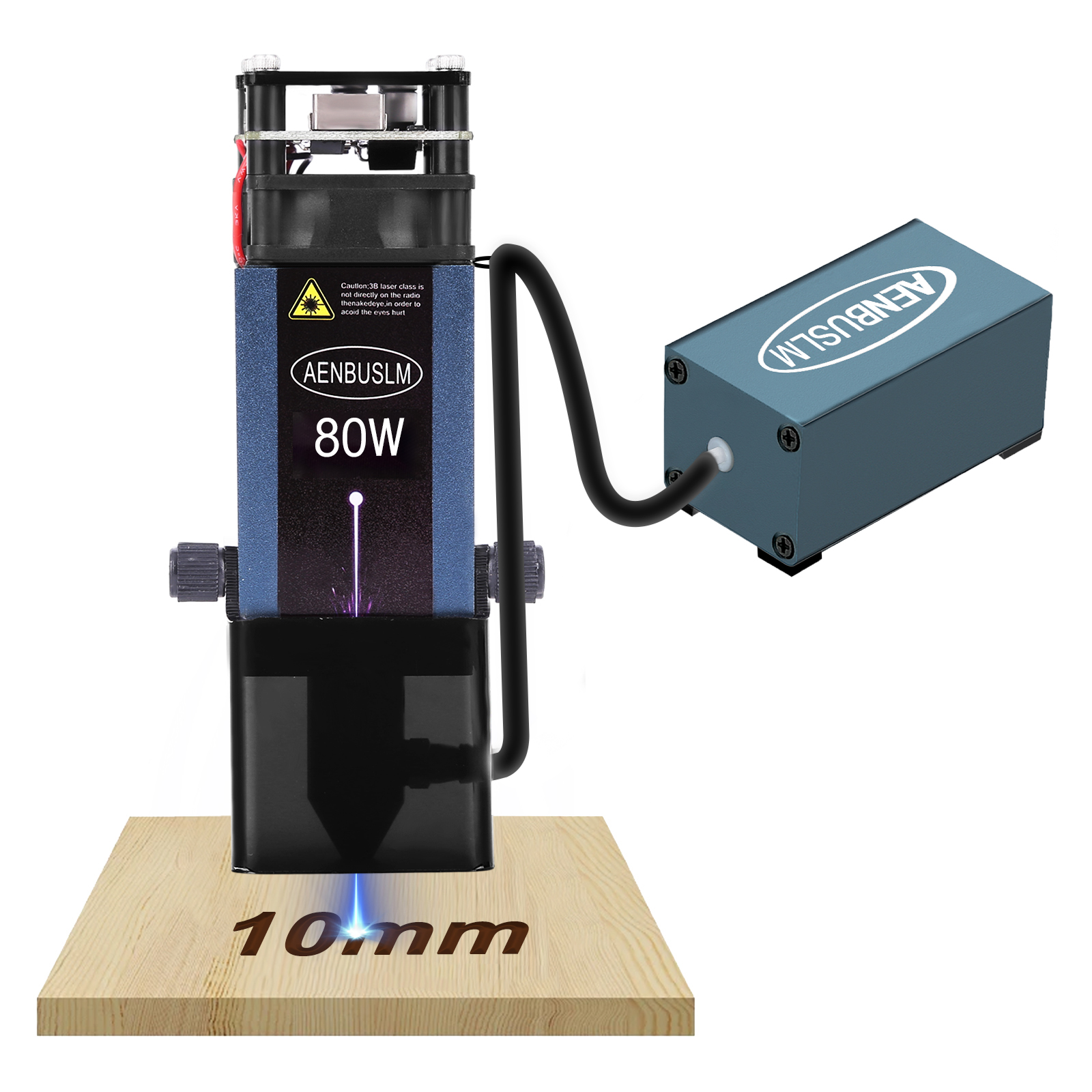 AENBUSLM 40W 80W Laser Module Laser Head CNC Laser Engraver 450nm Blue Light Nozzle Laser Cutting Machine DIY Woodworking Tools. 