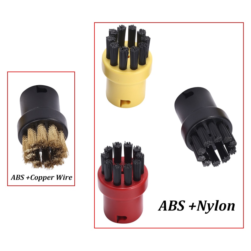 Cleaning Brushes for Karcher SC1 SC2 SC3 SC4 SC5 SC7 CTK10 Steam Cleaner Attachments Replacement Round Sprinkler Nozzle Head-HXL2164-Black. 