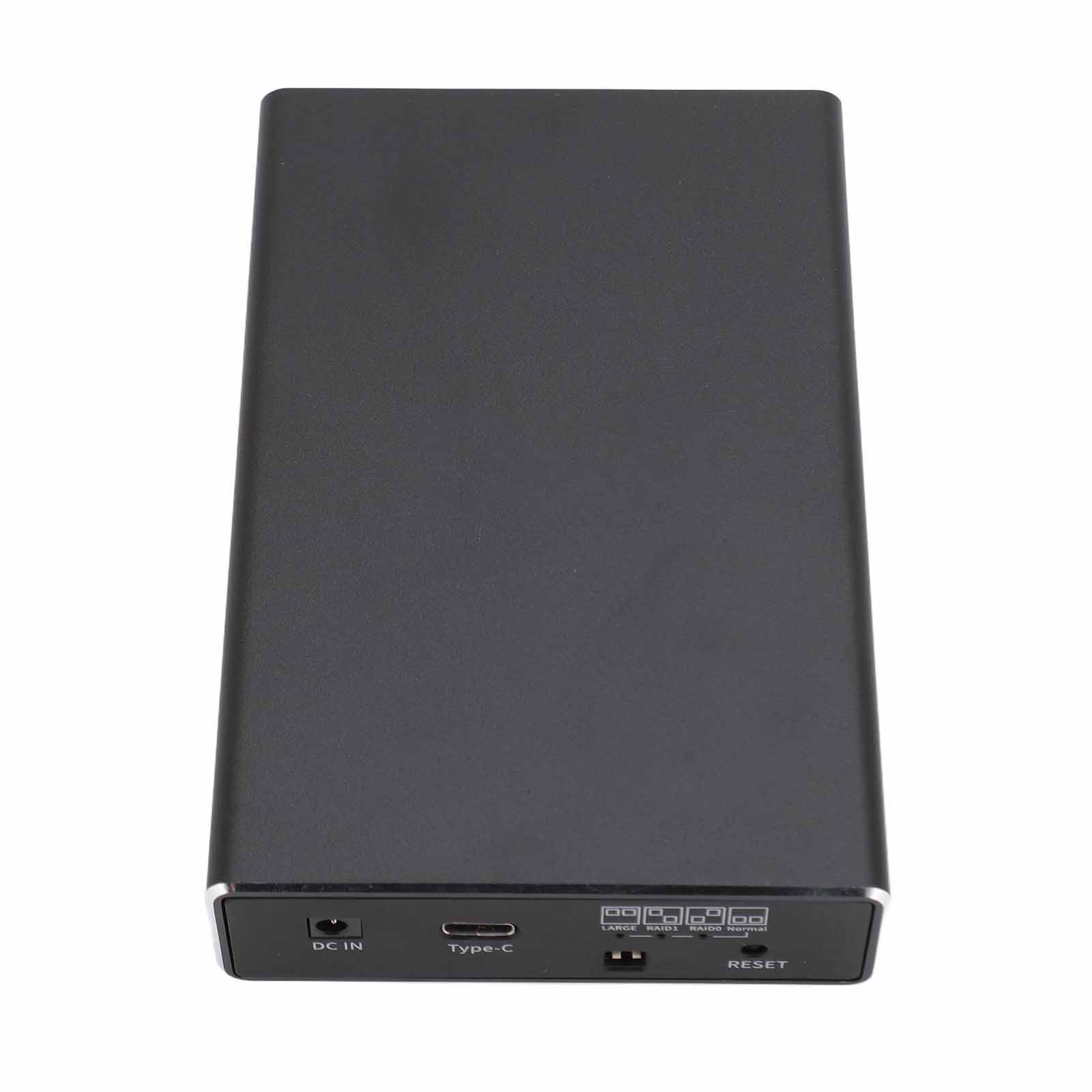 Dual Bay External Hard Drive RAID Enclosure USB C 10Gbps 2.5 Inch Dual Bay HDD Enclosure for 2.5 Inch SATA I/II/III HDD SSD