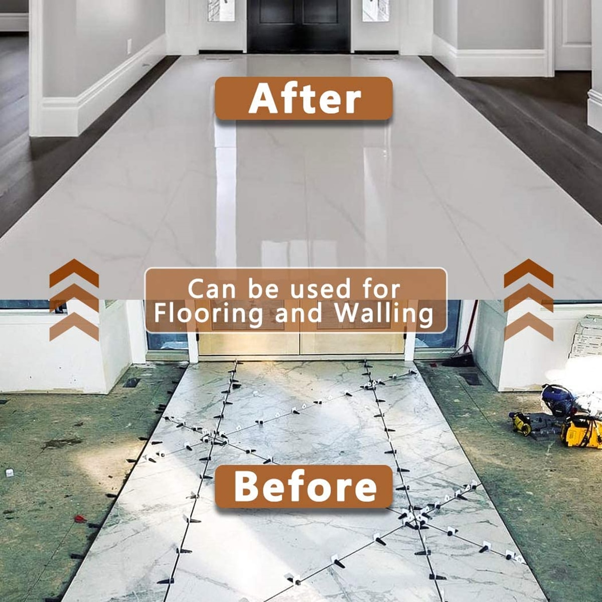 Tile Leveling System Clips 200-1000Pcs Tiles Leveler Spacers 1/1.5/2/2.5/3MM for Ceramic Tile Laying Leveling Construction Tools. 