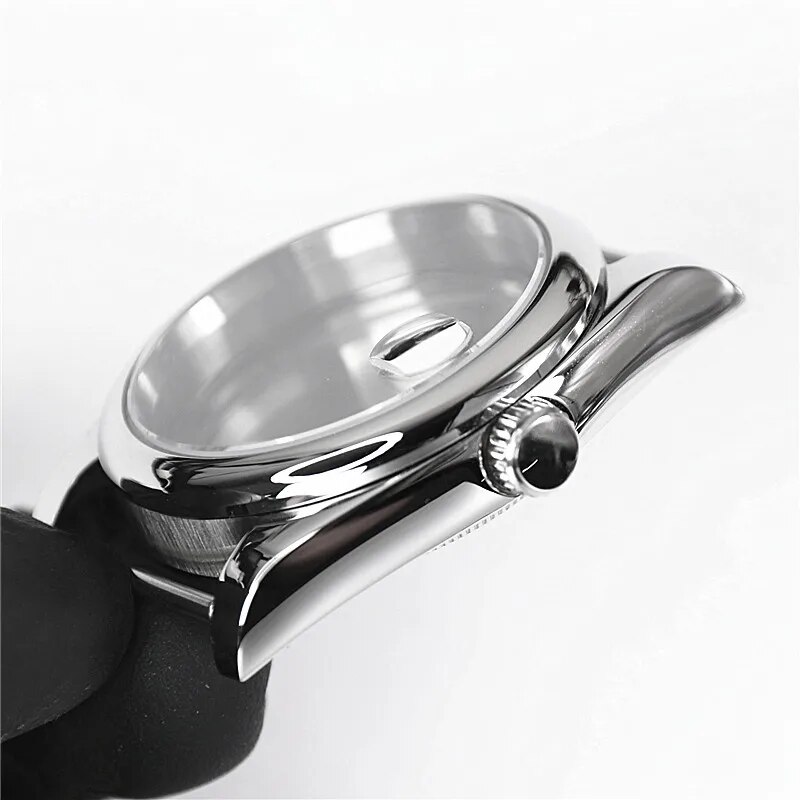 36mm 39mm Oyster Design Rounded Edge Sapphire Crystal 316l Steel Waterproof Watch Case For Nh35a Nh36 Movement Seiko Skx007 MODs. 