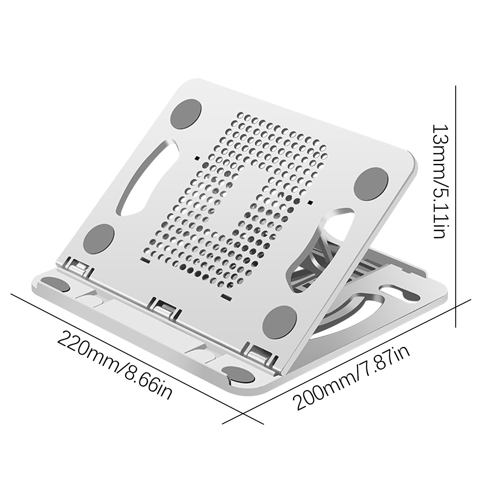 Rotary Adjustable Laptop Stand Laptop Tablet Cooler Pad Desktop Notebook Holder Universal Foldable Tablet Bracket Cooler Support All 9 10 11 12 13 14 15 15.6 inch Laptop Tablets. 