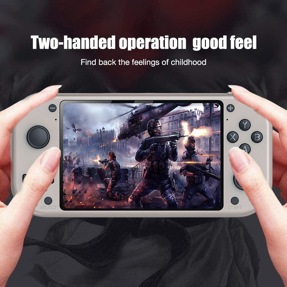 M17 Retro Game Mini Handheld Video Game Console Emuelec Retro Video Game Console 4.3 Inch 480*272 LCD Screen Built-in Game. 