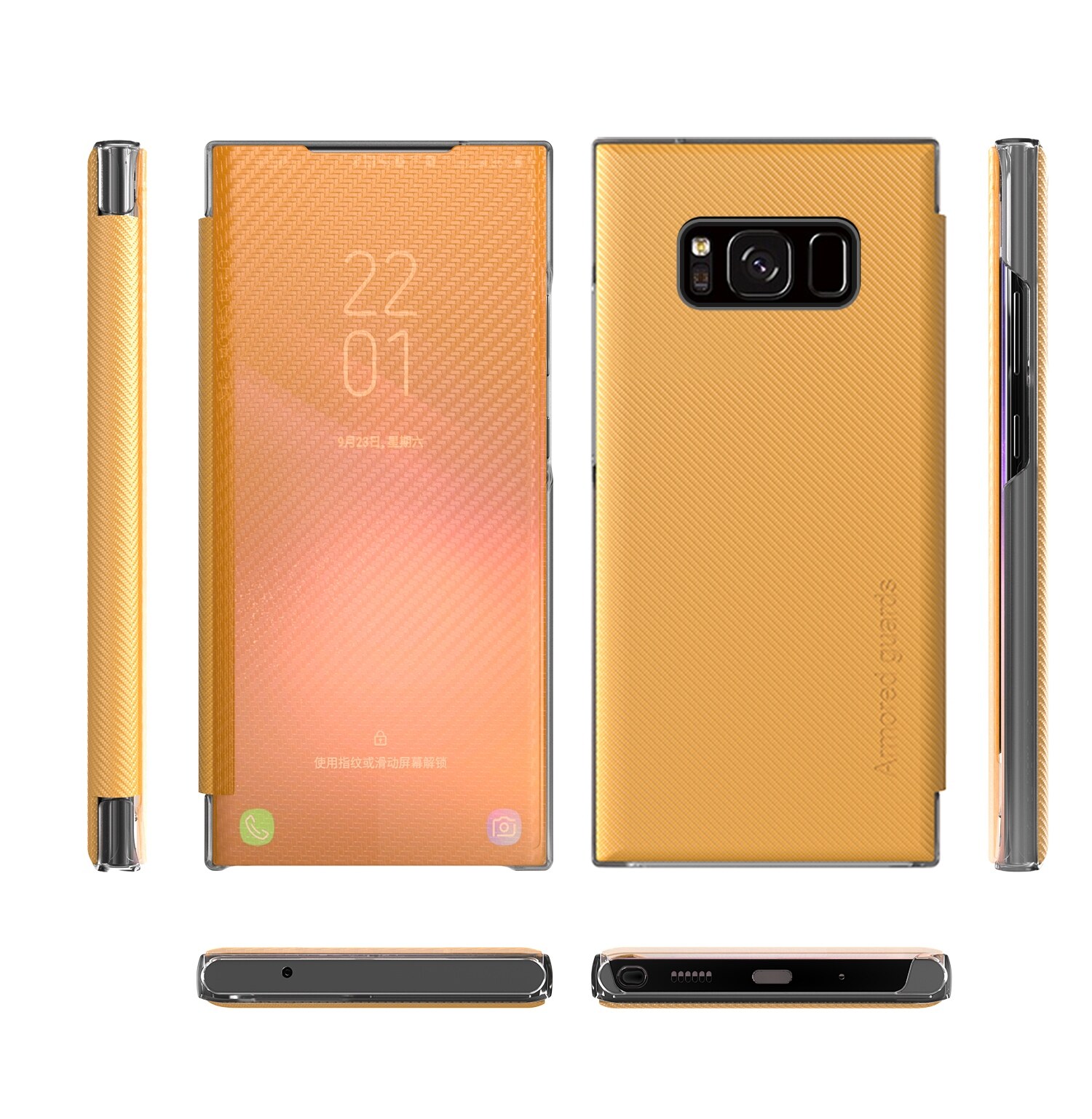 lthmy case for Samsung Galaxy S8 Plus Thin Slim Carbon Fiber Translucent Smart View Flip Stand Full Body Protective Cover Thin Slim Carbon Fiber Translucent Smart View Flip Stand Full Body Protective Cover. 