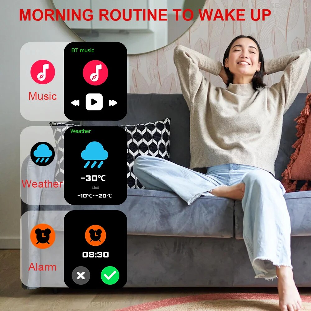 H9 New Smart Watch 2.01 Inch HD Display Answer Make Call Message Preview Sport Modes DIY Dial Weather Forecast For Men Women. 