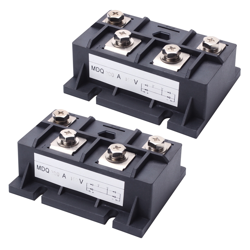 2X 200A 1600V Diode Module Single Phase Bridge Rectifier MDQ-200A. 