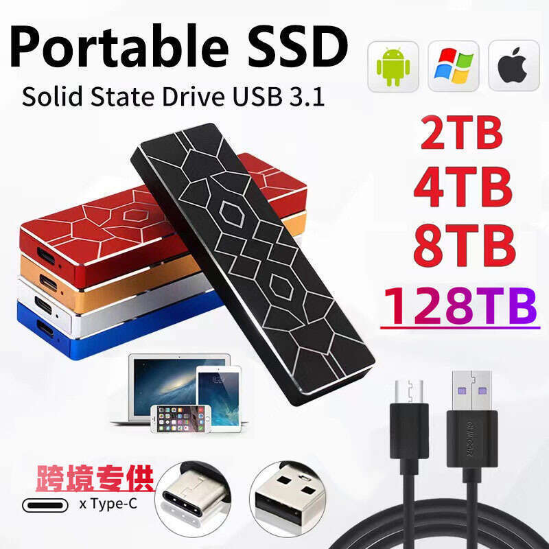 Ice stripe mini large capacity 2TB 4TB portable solid-state drive SSD