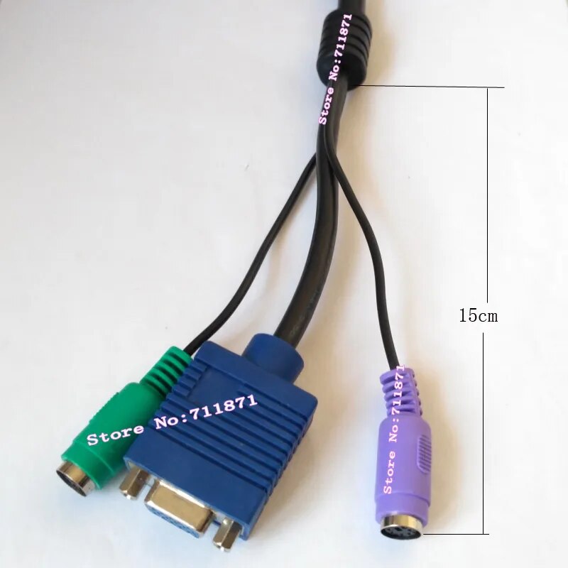 30+5 VGA PS/2 M1-DA Projector Cable Line DVI 30+5 to VGA PS2 Line Cable DVI M1-DA Dual Link Projector Wire 30+5 DVI VGA PS/2*2 F. 
