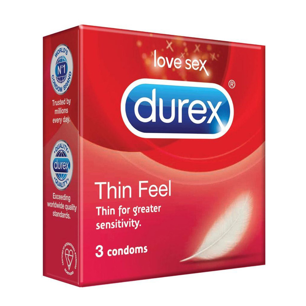 Durex - Thin Feel Condom - Combo Pack - 3 Pack. 
