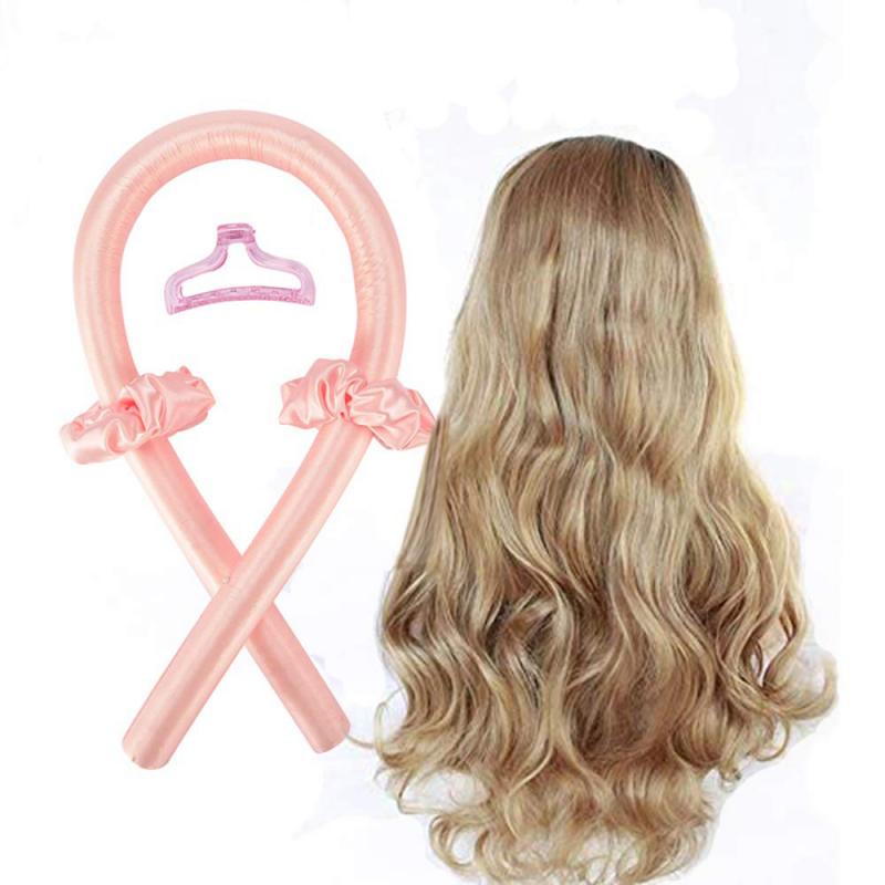 Lazy Silk Ribbon Hair Curler Sleeping Foam Sponge Heatless Curling Rod Headband Big Wave Curling Iron Set Styling Tools