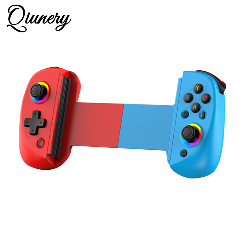 Qiunery D8 Wireless Stretching Extendable Game Console Telescopic Game Controller 20 Hours Playing Life Compatible For IPhone Android Phones Switch Console. 