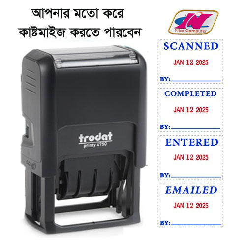 Auto Stamp Seal Trodat 4750 II Auto Paid Stamp Date Stamp Received Stamp Delivery Stamp II Auto Sill