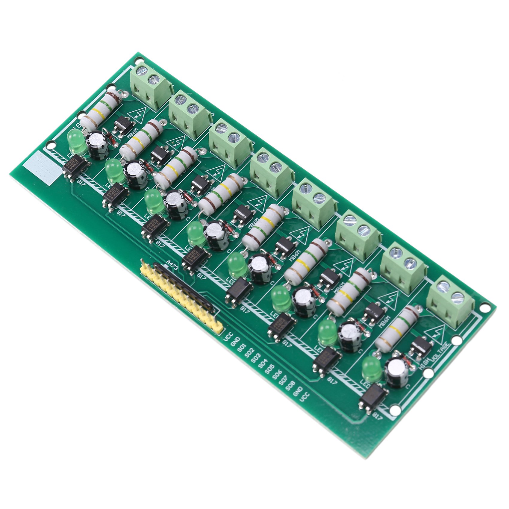 8 Bit AC 220V Optocoupler Isolation Module for PLC Isolamento Module. 