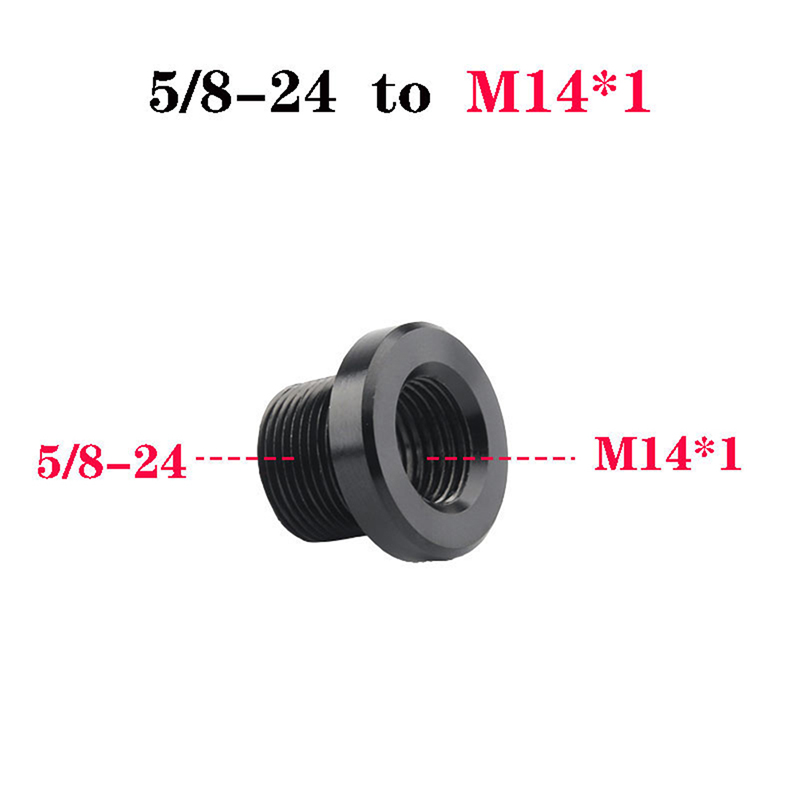 1PC of 5/8" x 24 to 1/2-28 to M14x1 to M14x1.5 For Barrel Thread Adapter