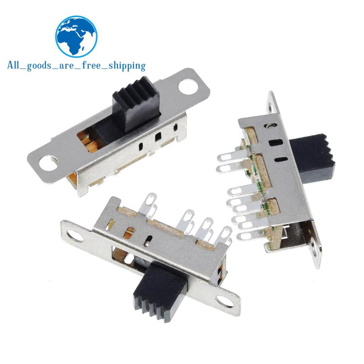 【Mary DAI Store】Double Toggle Switch 8 Pins files 2P3T DP3T Handle high 5mm small slide switch