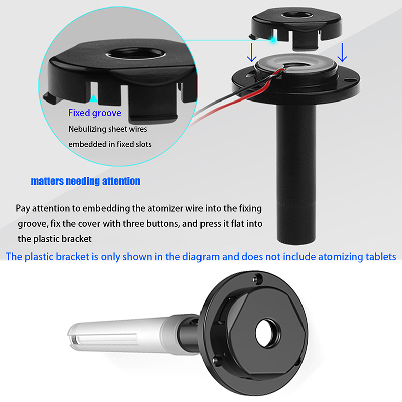 1Pc Atomizing Spray Plastic Bracket USB Mini Humidifier DIY Experiment Ultrasonic Atomization Bracket Without Atomizer. 