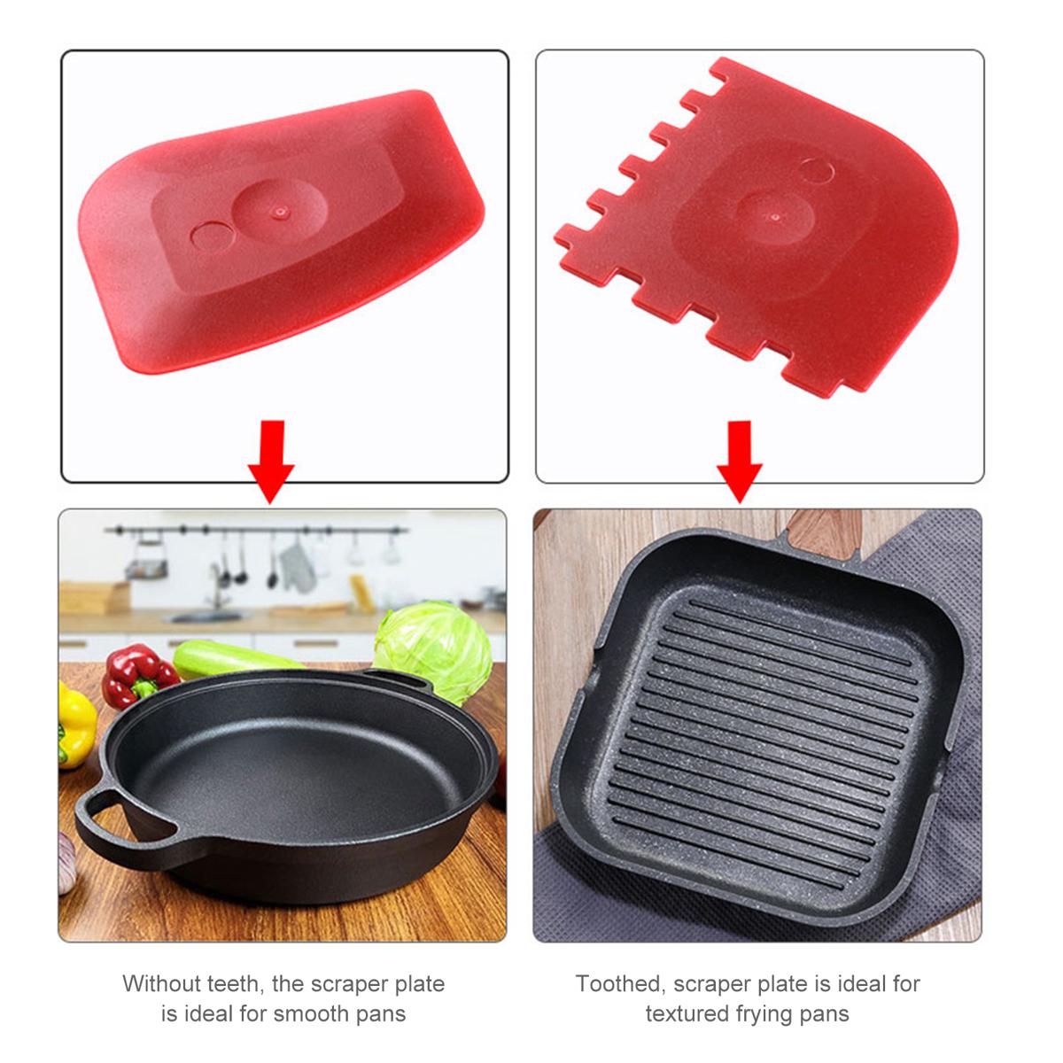 Pan Scraper Rounded Edge Dishwasher Safe Pan Cleaning Scraper