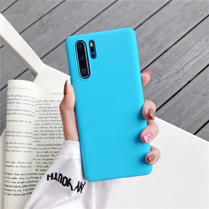 Pure Color Case For Huawei P30 Pro P30PRO Case Soft TPU Cover For Huawei P30 P 30 Pro Full Protection Silicone Frosted Cases. 