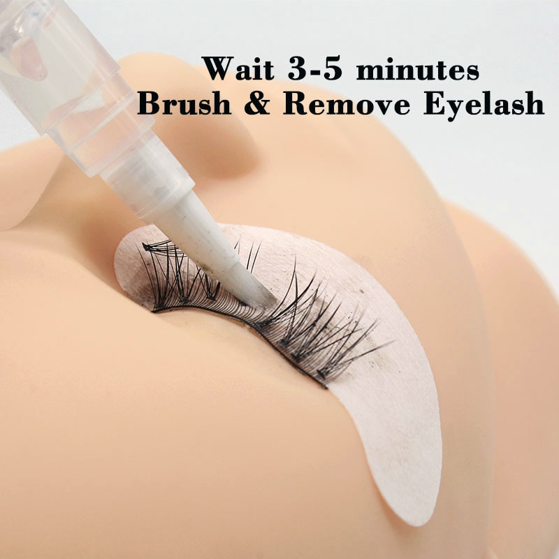 Navina Professional Lash Glue Remover Brush Gel Remove Brush Safe Eyelash Extensions Tool Cream 8ml High Quality Glue Remover. 