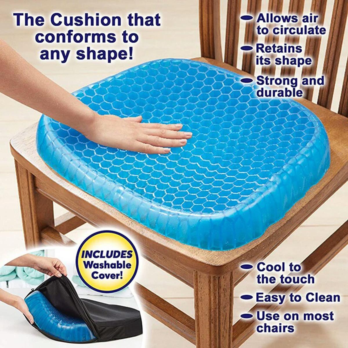 Support Cushion Egg Sitter Gel Flex Seat Cushion Breathable Honeycomb Design