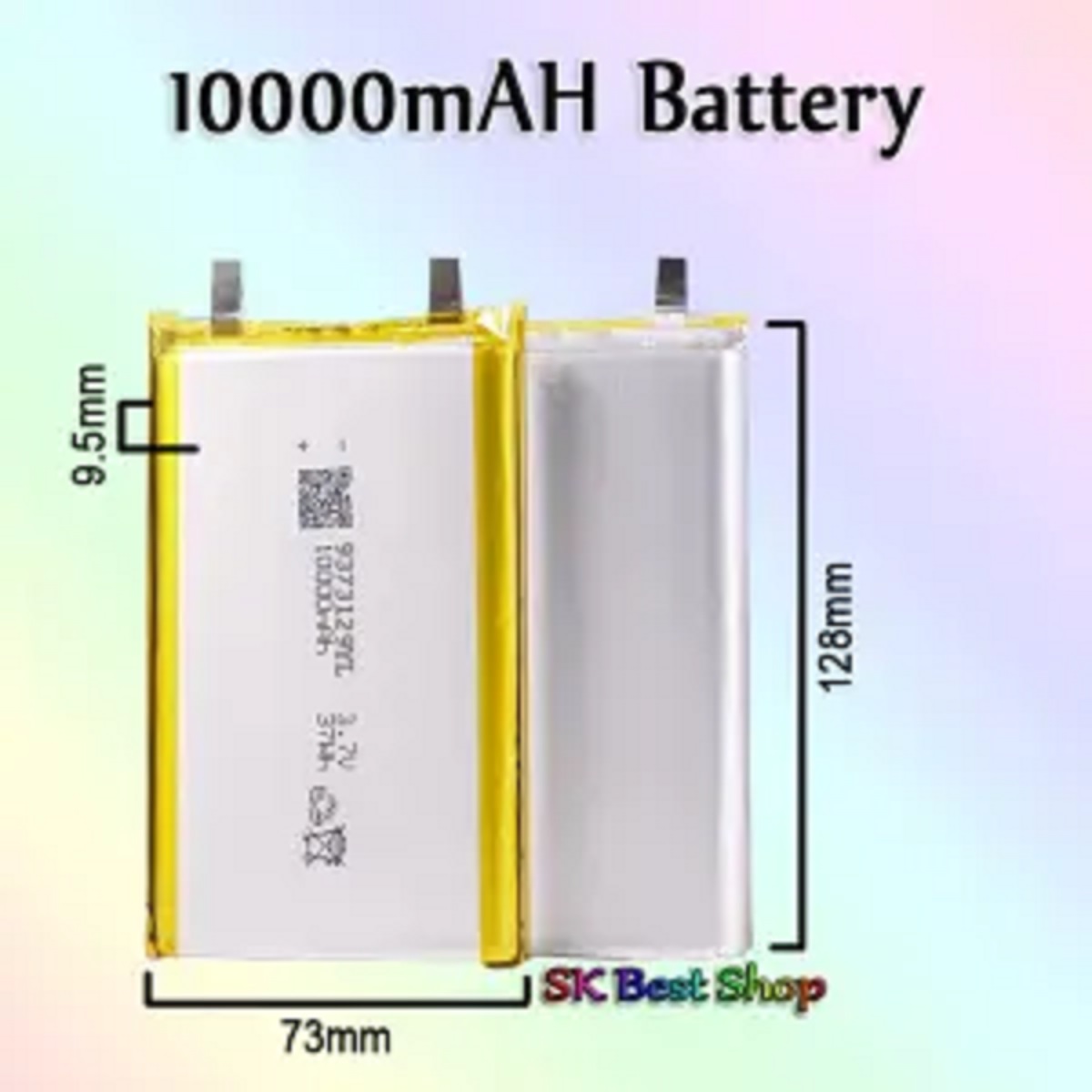3.7V 10000mAh Lithium Polymer Rechargeable Lipo Battery For DIY High Capacity Power Bank, Laptop Cell Large Capacity Lithium li-ion Li-Po Li-polymer Replacement Rechargeable Battery