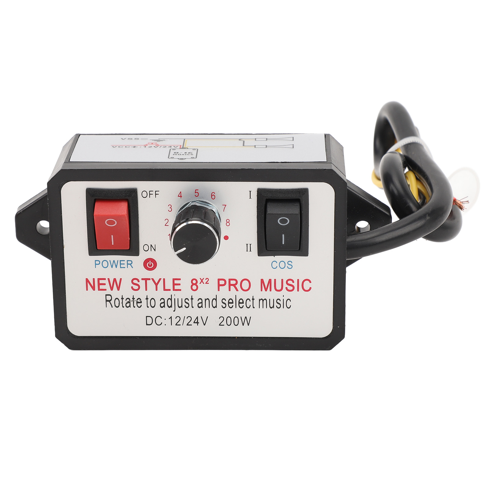 Dual Tone Horn Speaker Controller 16 Sound Effect Stable Voltage Easy To Use 12V 24V Car Horn Controller for Motorcycles Cars Vans Yachts. 