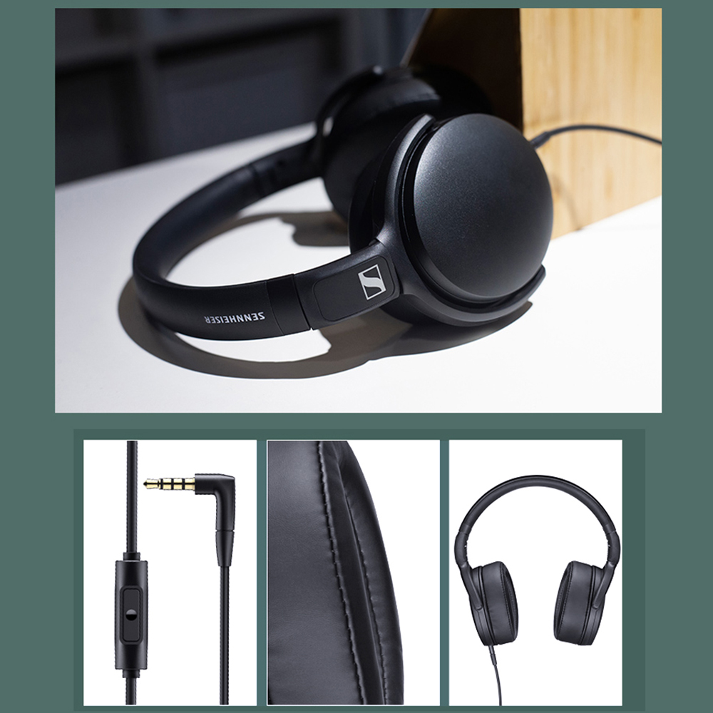 Sennheiser HD 400S Around-Ear Headphones Noise Isolation Earphone Stereo Music Foldable Sport Headset Deep Bass for Mobile Phone. 