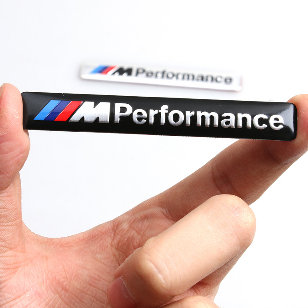 M Performance Metal Logo Car Sticker  Emblem Badge Interior Decoration for BMW. 