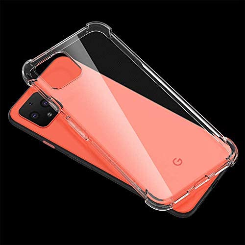 Google Pixel 4 Flexible Clear Transparent Soft TPU Back Case Cover With Bumper