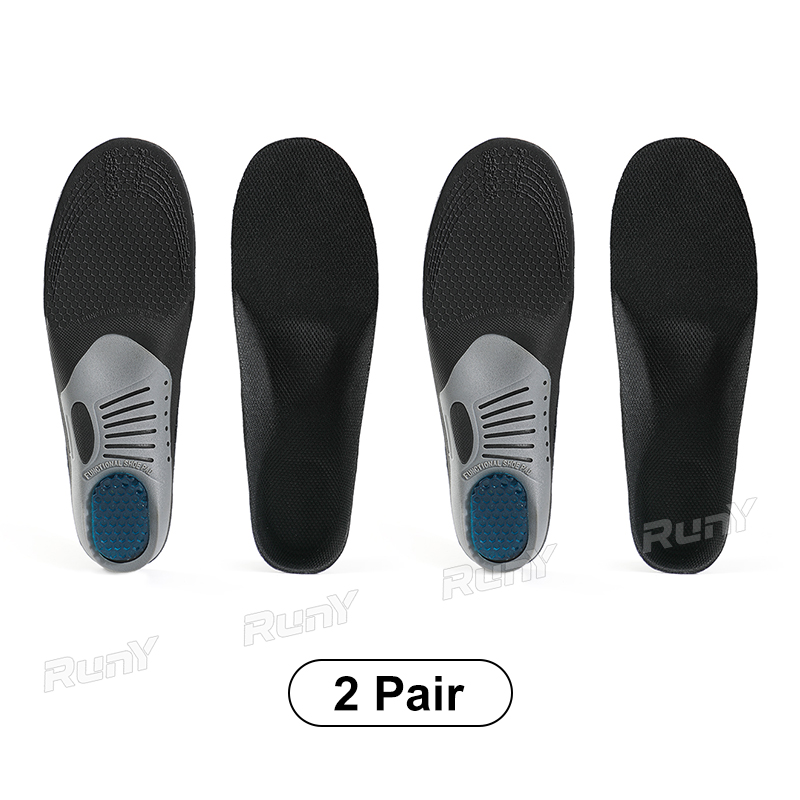 RunY Insoles Arch Support Silicone Pads Corrective Flat Feet Comfort Cushioning Breathable