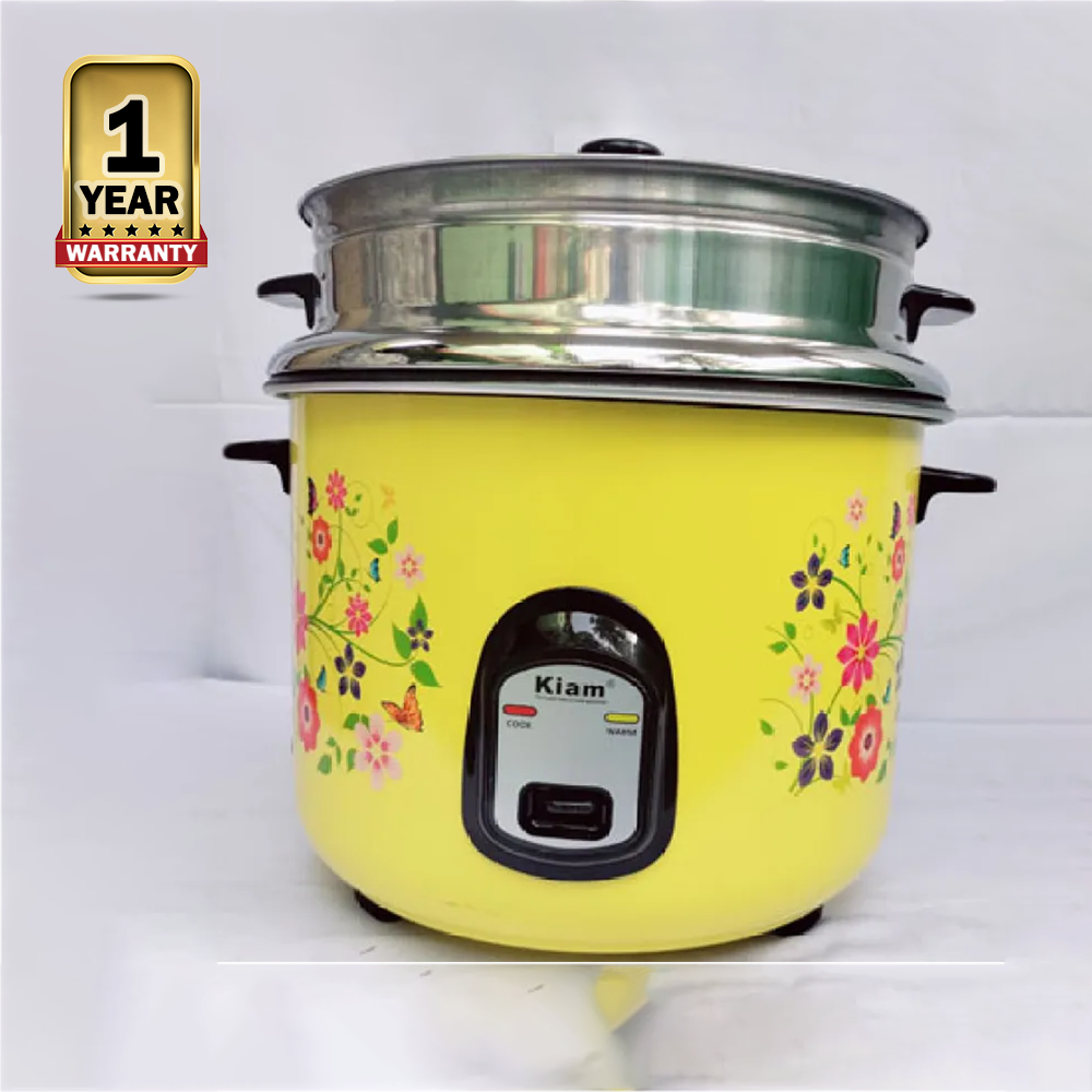 Kiam Rice Cooker 3.2 Litre - Double pot (One SS Bati & One Coating Bati) SFB-5705
