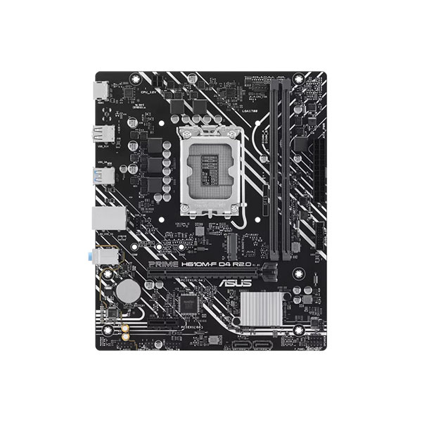 Asus Prime H610M-F D4 R2.0 Intel 12th, 13th, and 14th Gen Motherboard. 